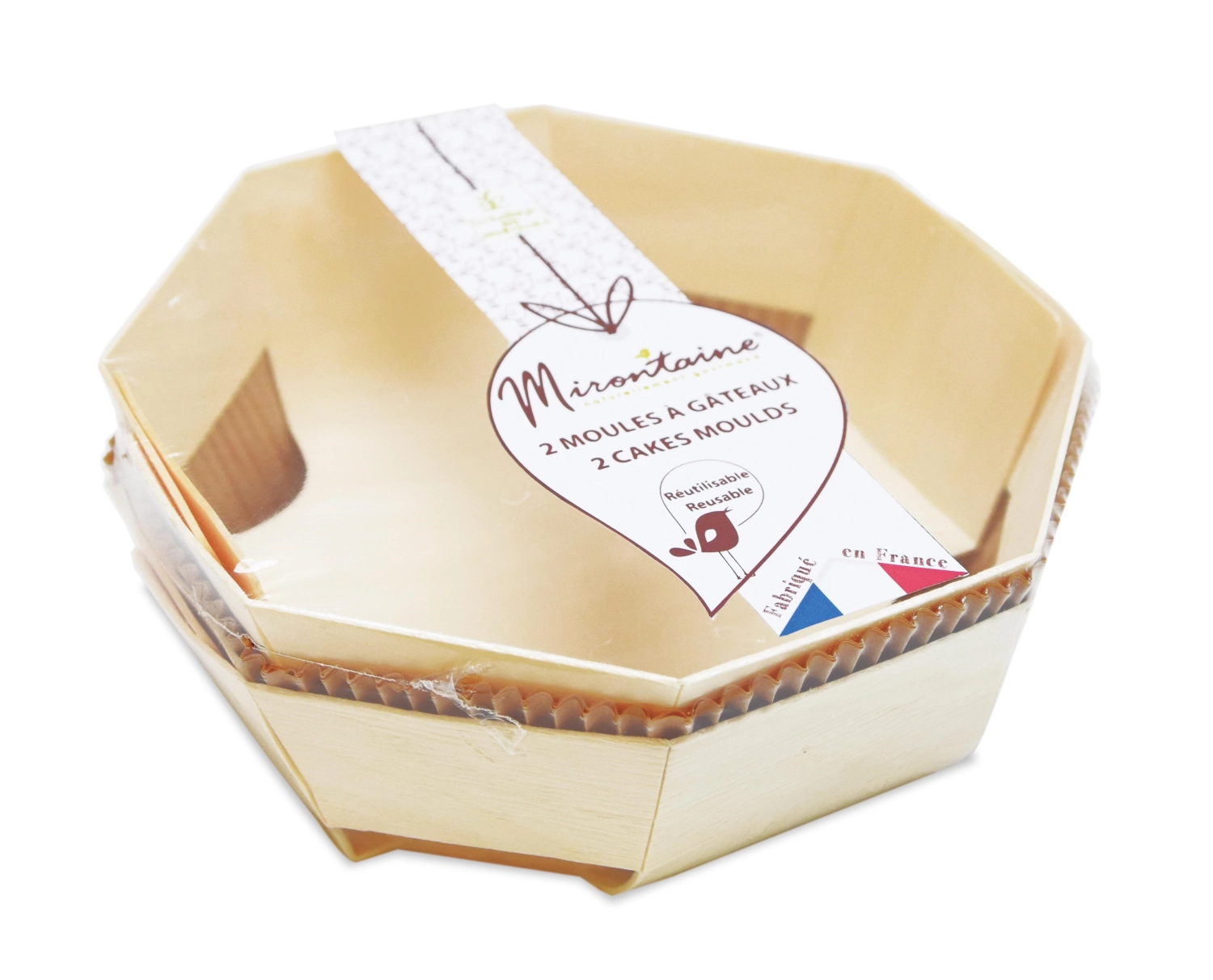 2 Stk. Kuchenbackform mit 4 Backpapier