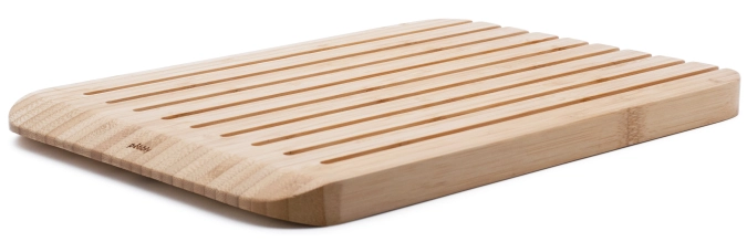 Pebbly planche à découper et à pain, bambou, 34x23.5x2cm