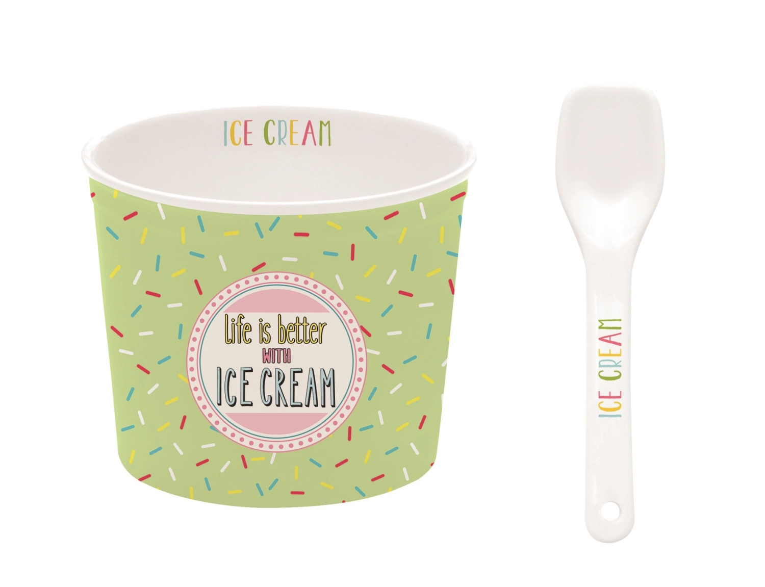 Ice cream coupe à glace vert, d8.5cm