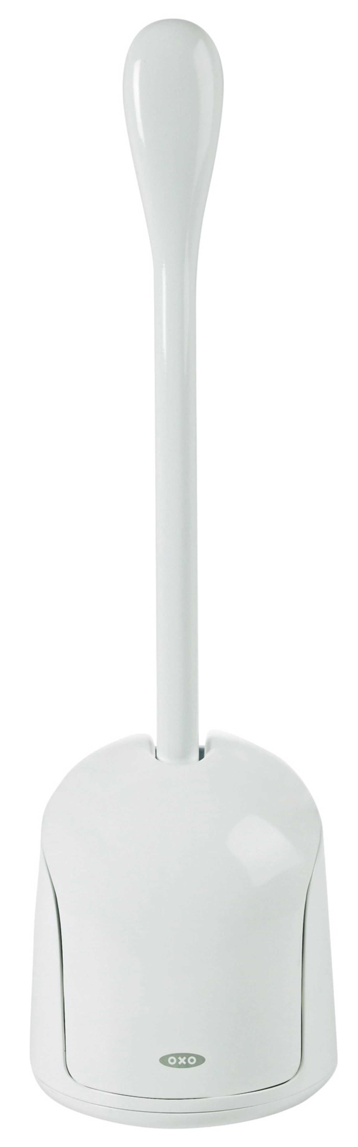 Oxo good grips, brosse à wc compacte blanche avec support, n