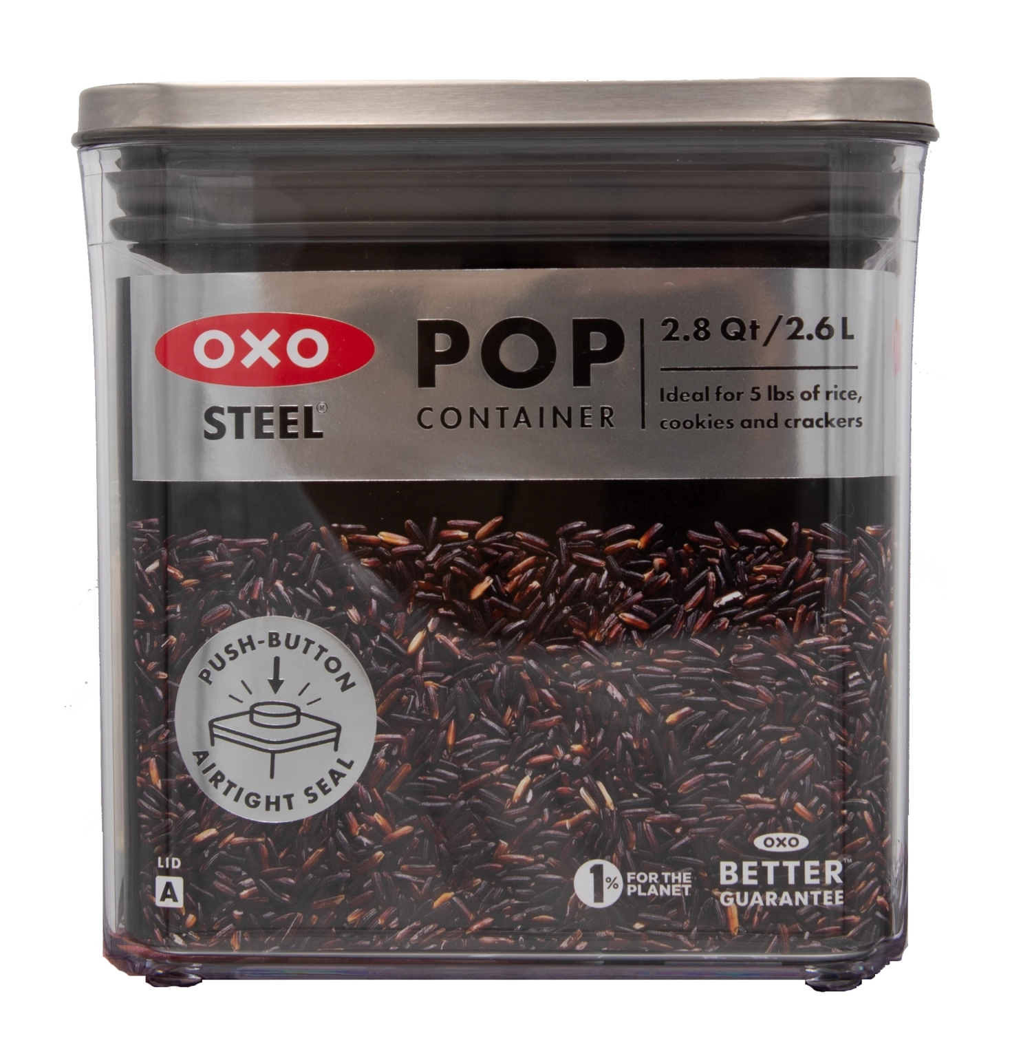 Good Grips Steel POP Behälter quadratisch mittel