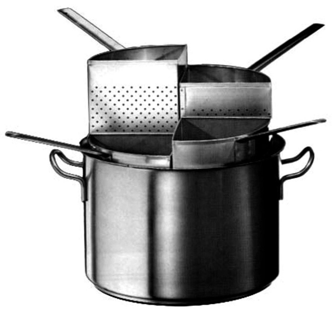 Compartiment de cuisson 1/3 acier inox 28cm