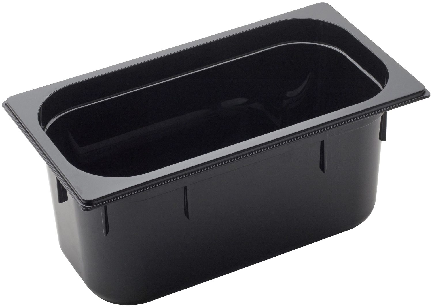 Bac gn 1/3 150 polycarbonate noir 32.5x17.6cm h15cm