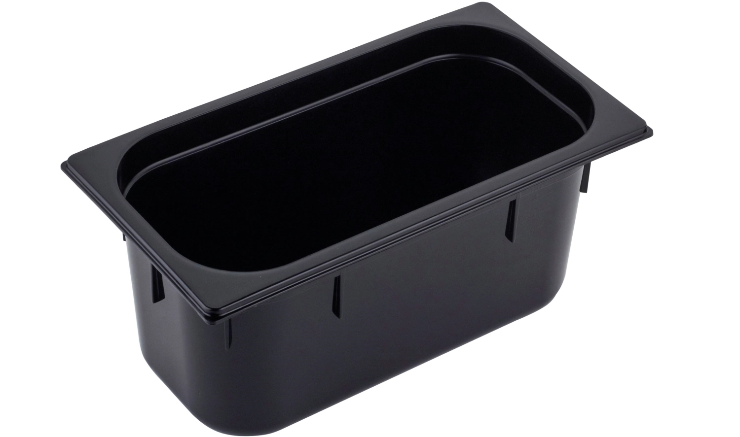 Bac gn 1/4 150 polycarbonate noir 26.5x16.2cm h15cm