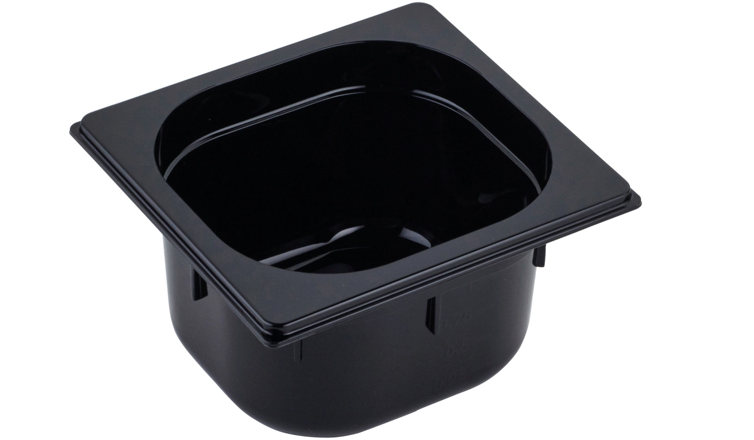 Bac gn 1/6 150 polycarbonate noir 17.6x16.2cm h15cm