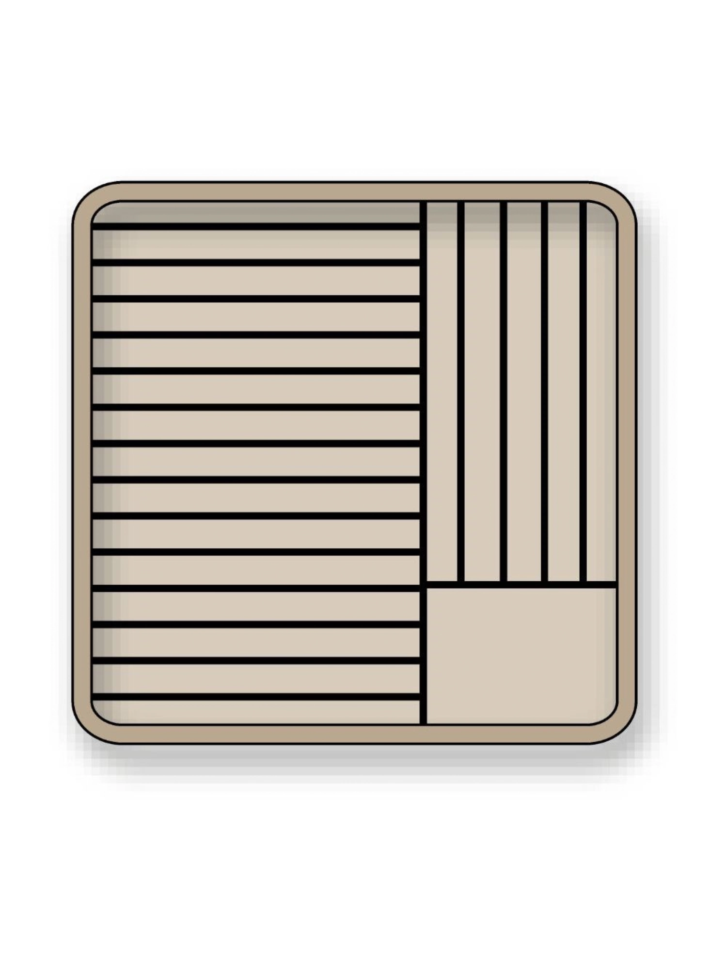 Tellerkorb geschlossen D25 bis 28cm H max 2.5cm für 20Teller