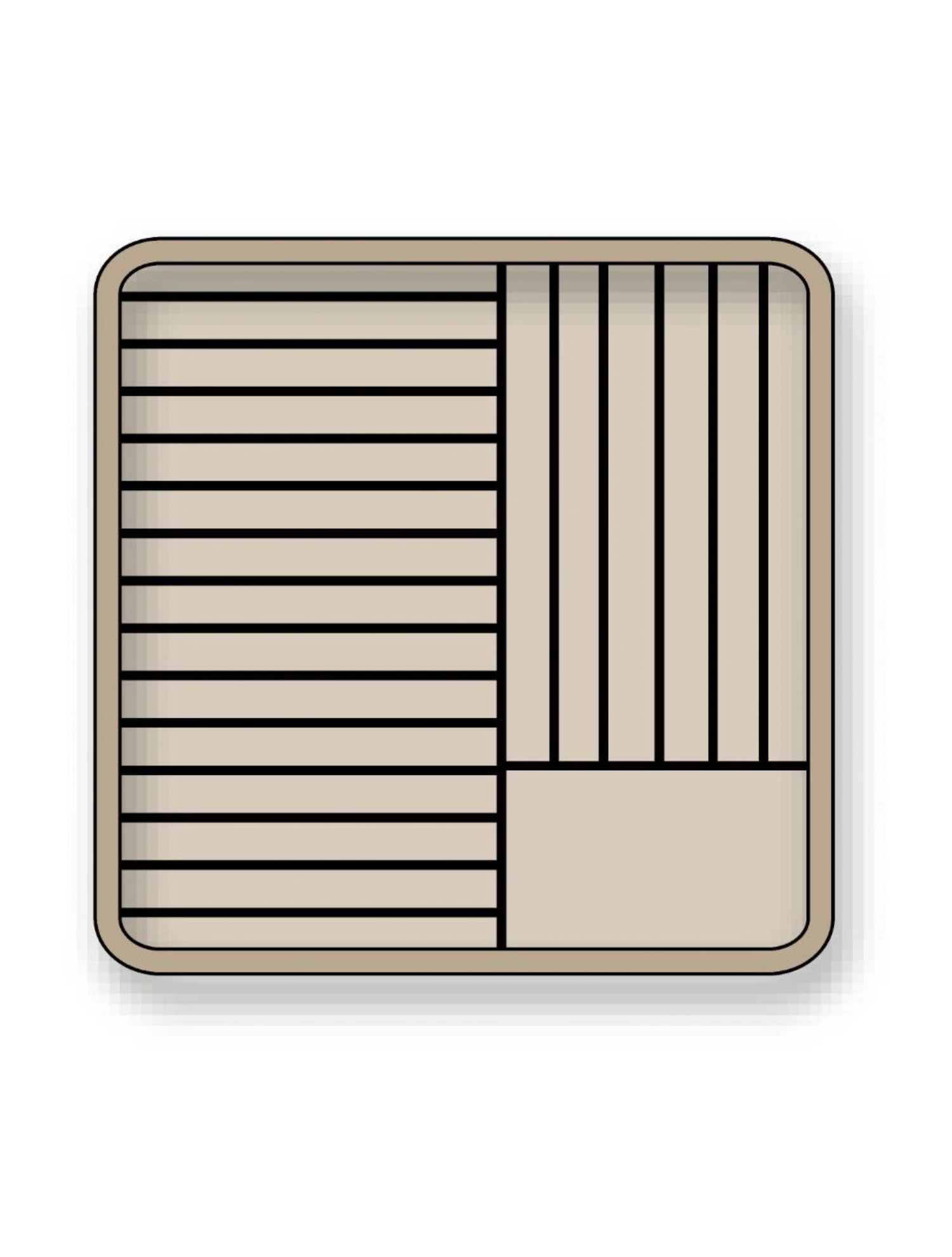 Tellerkorb offen D23 bis 25cm H max 2.5cm für 21Teller