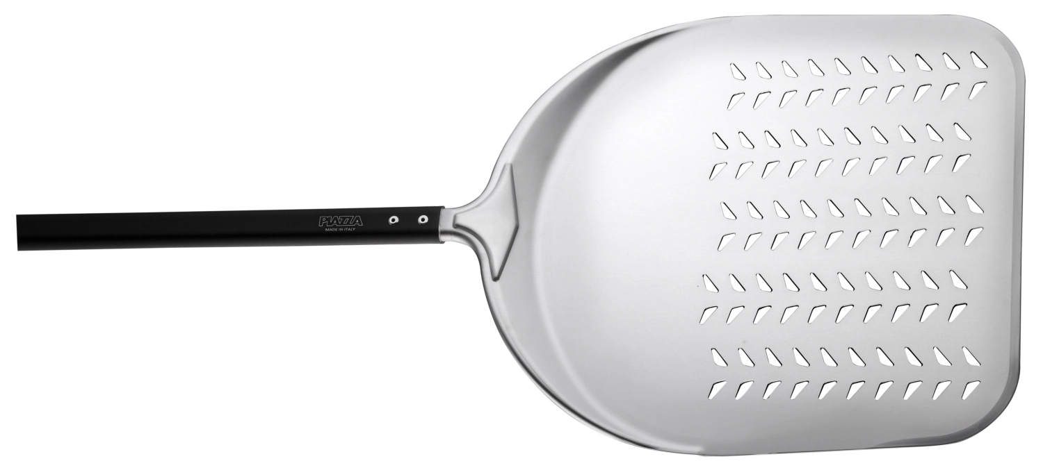 Pizzaschieber Alu rechteckig perforiert