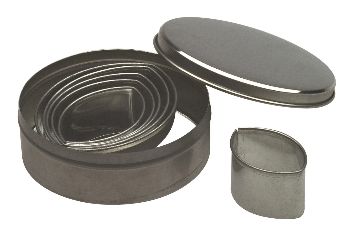 6tlg. Teigausstecher Set oval