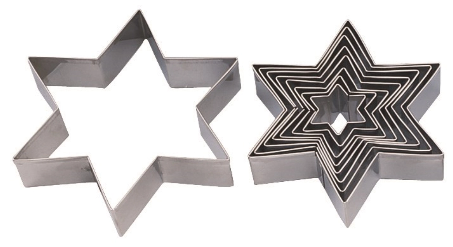 Set de 9 emporte-pièces étoile