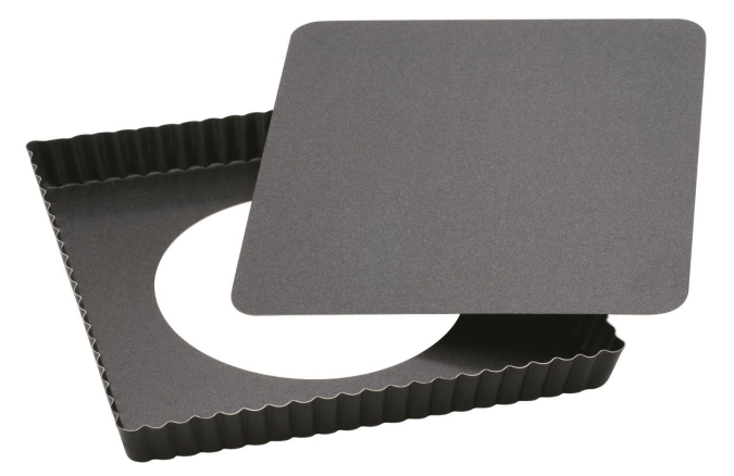 Plaque à gâteaux carrée antiadhésive 23x23x2.5cm