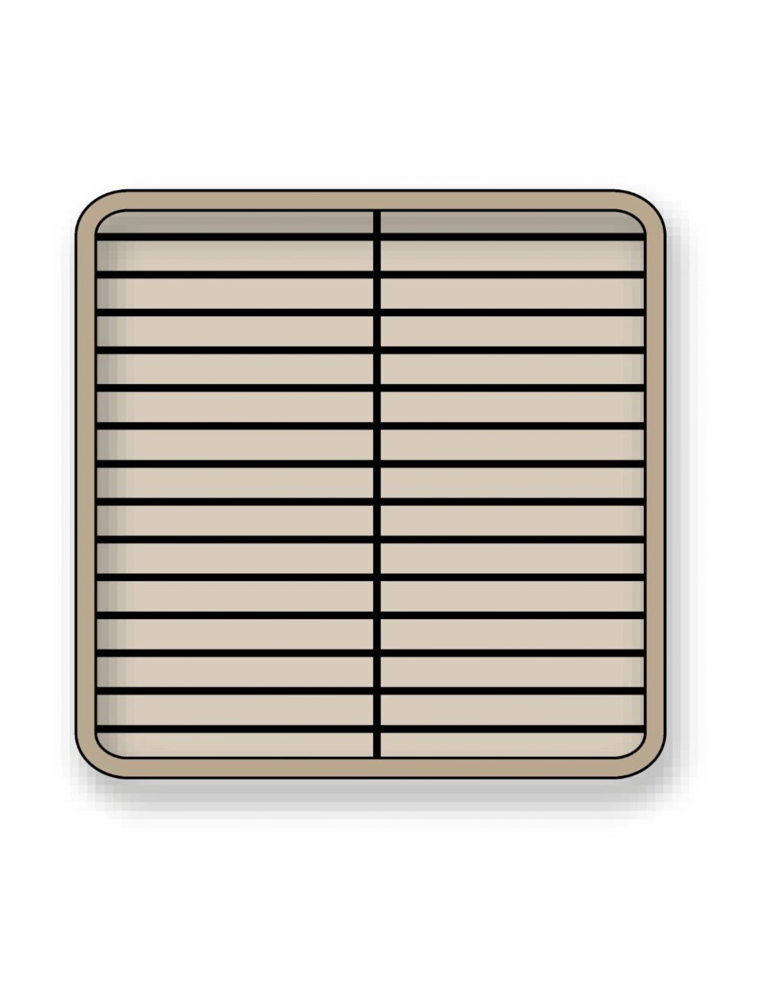 Tellerkorb geschlossen D20 bis 22cm H max 2.5cm für 30Teller