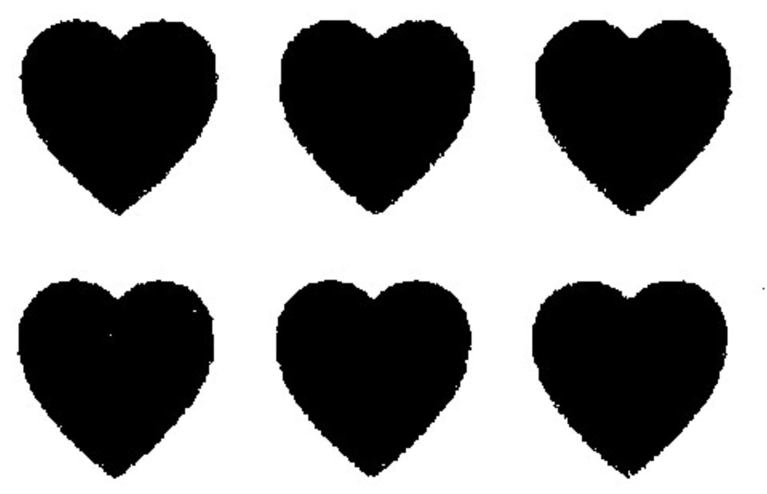 Grille décorative en forme de cœur perforée plastique