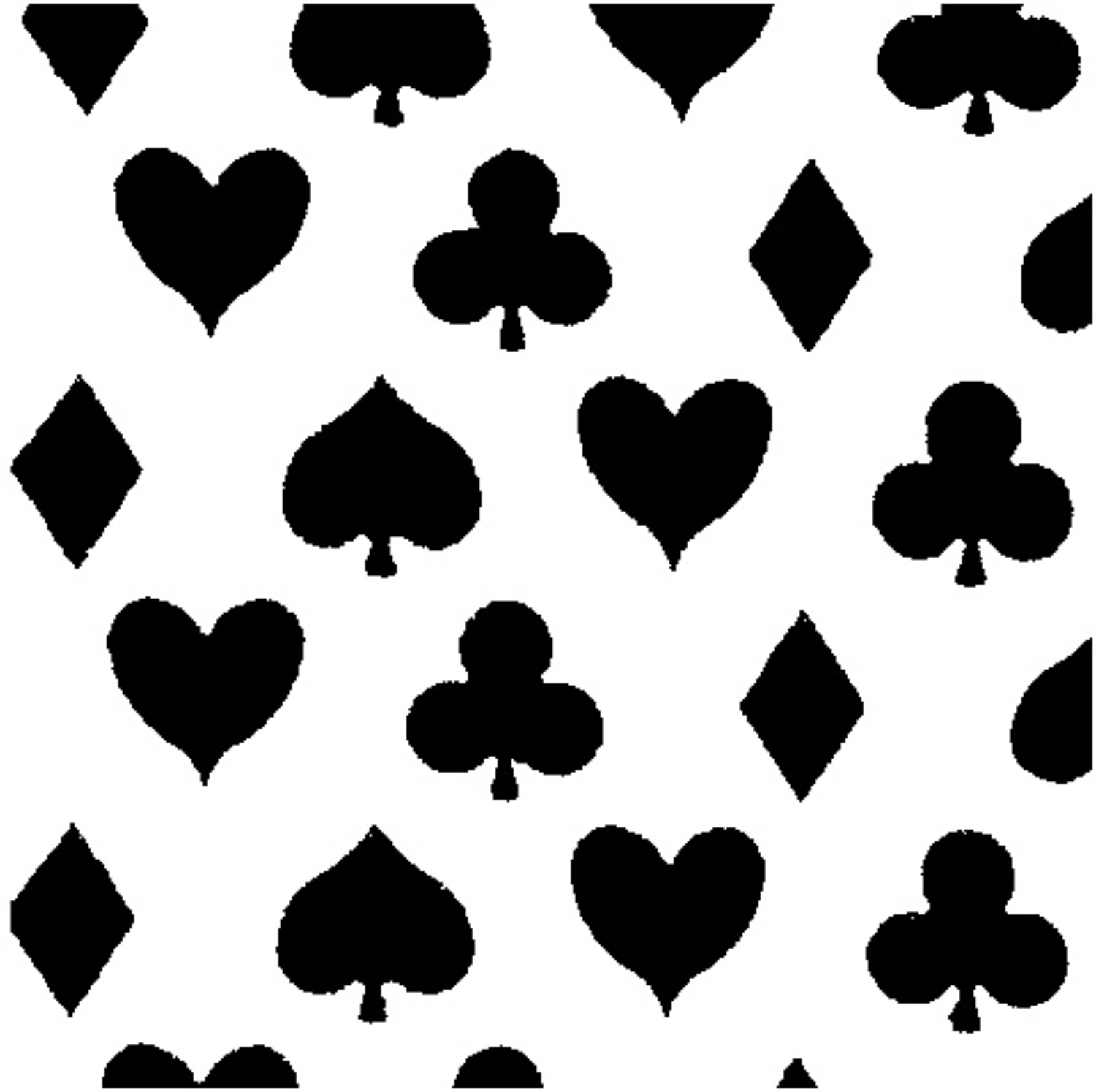 Grille de décoration motif poker plastique