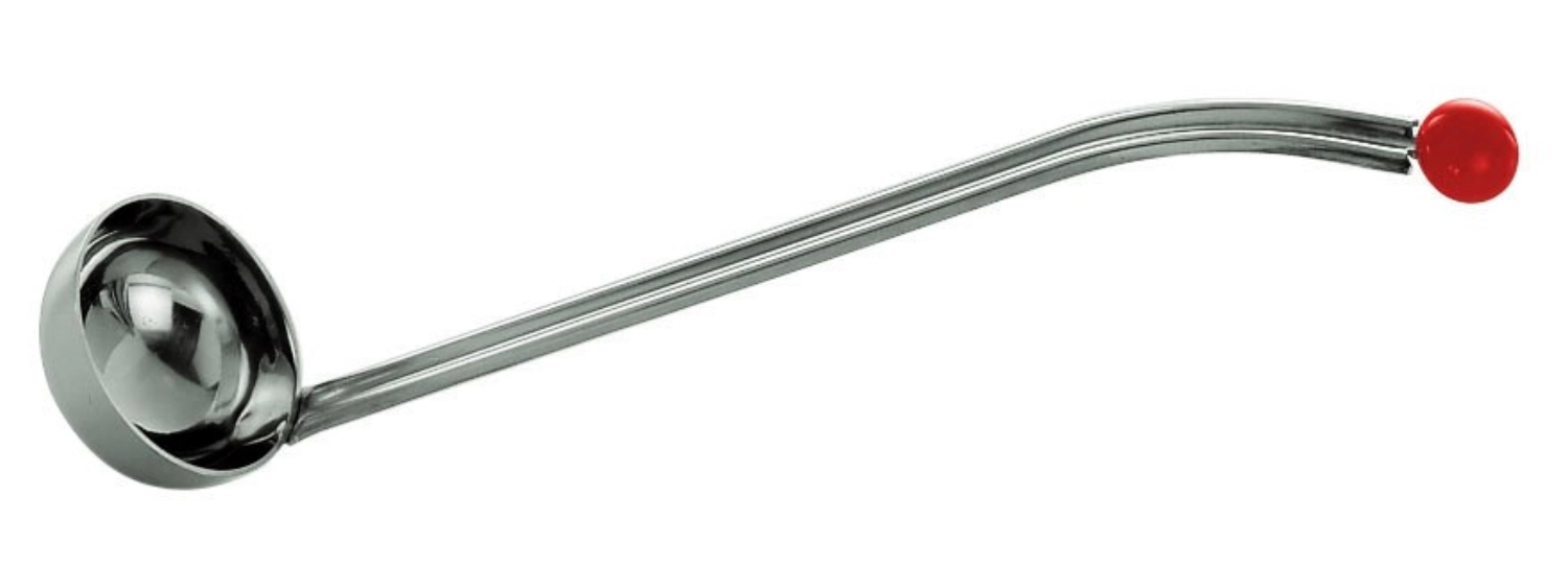 Cuillère à cerises a. bouton rouge 4x23cm