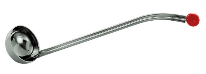 Cuillère à cerises a. bouton rouge 4x23cm