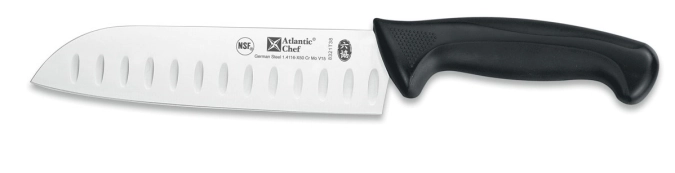 Atlantic Chef couteau Santoku noir