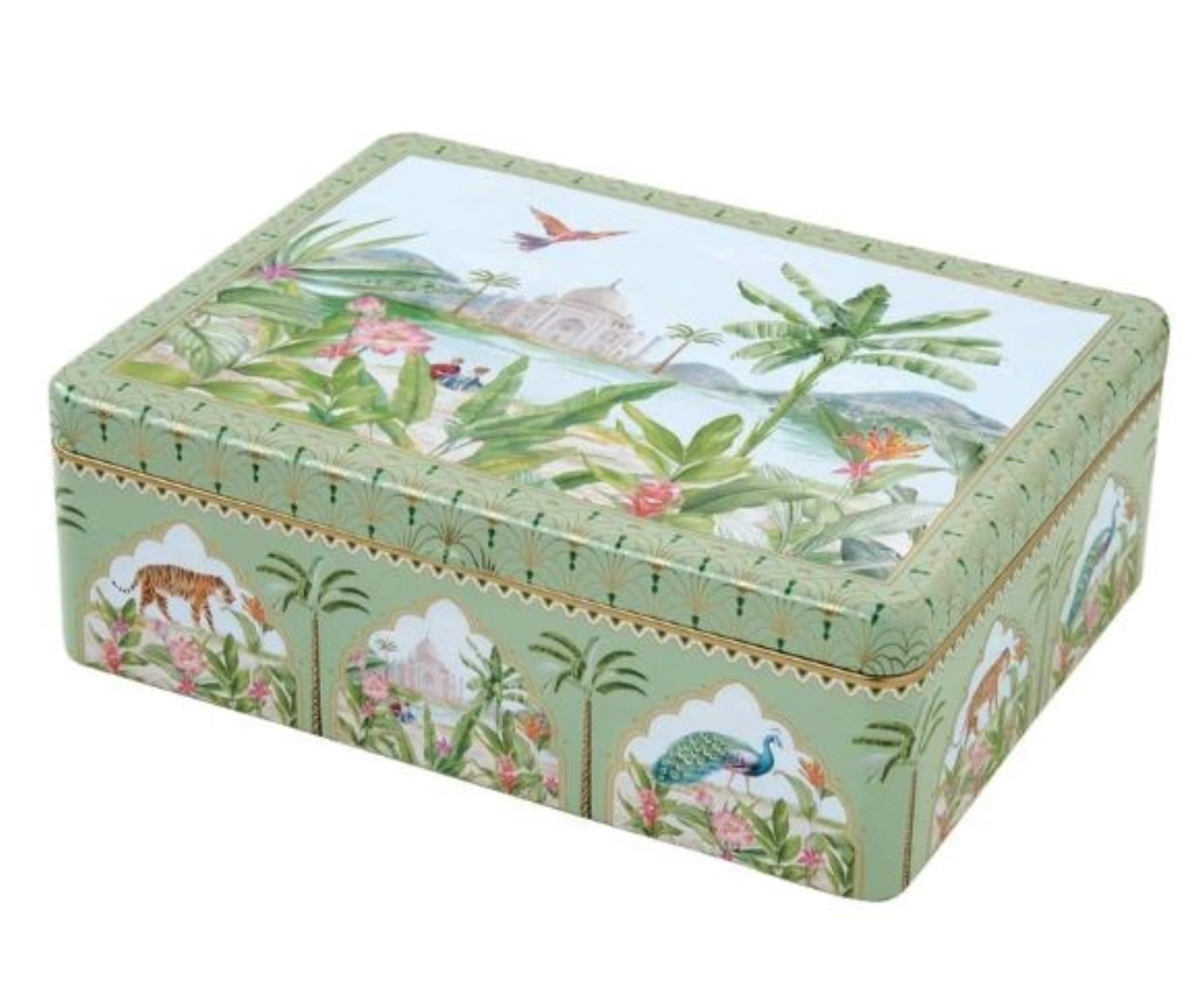 Boîte à thé avec 6 compartiments, 20.5x16x7cm