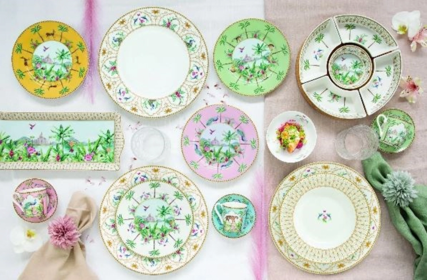 Boîte à thé avec 6 compartiments, 20.5x16x7cm