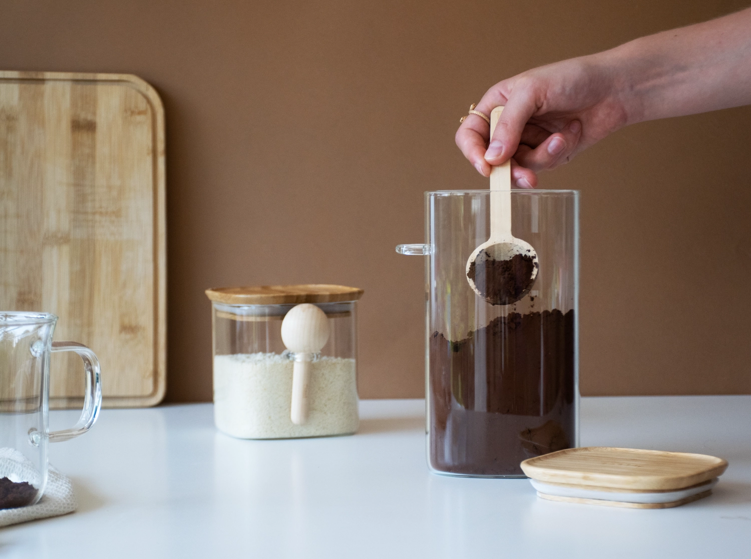 Vorratglas mit Messlöffel