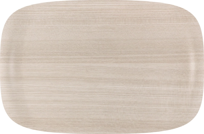 Tablett Wave Art Light Wood 32x21cm