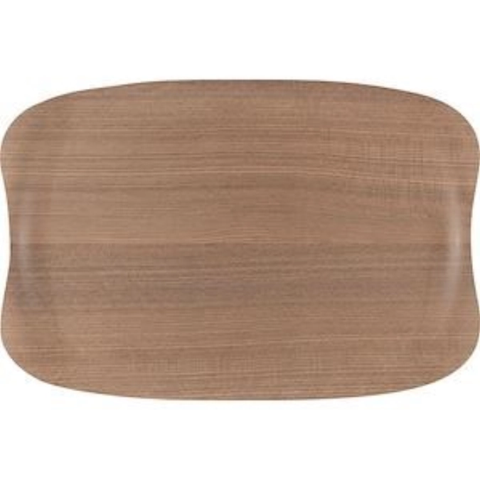 Plateau Wave Bois chaud 32x21cm