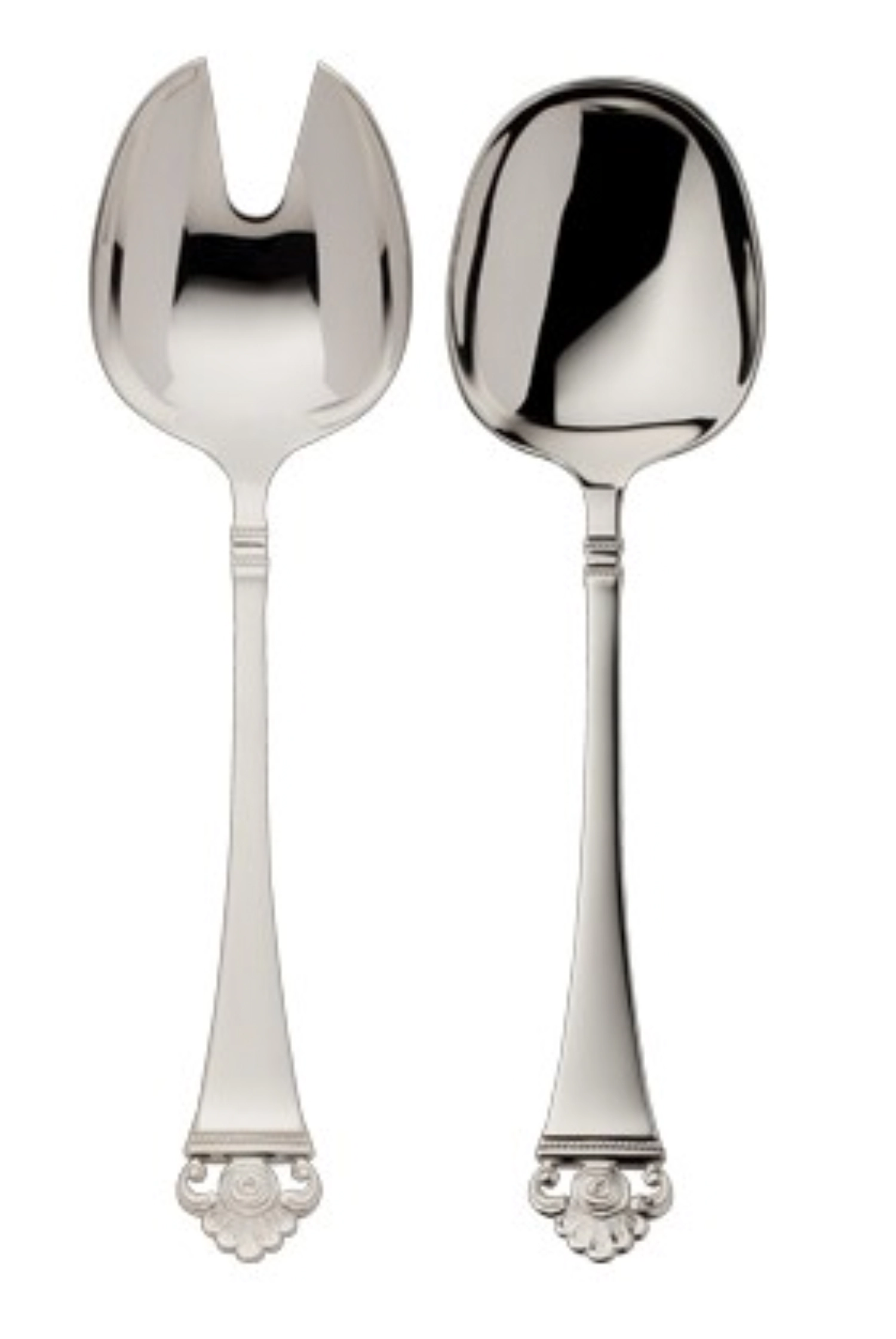 Rosenmuster Goldband 150 Salatbesteck, gross