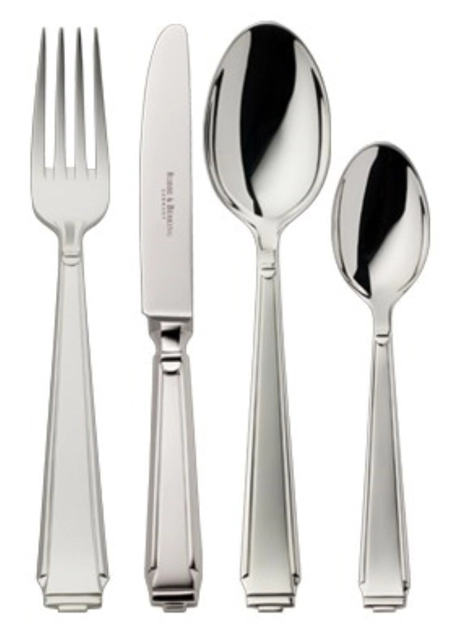 Art Deco 925 Couteau à beurre et à fromage a. lame en acier