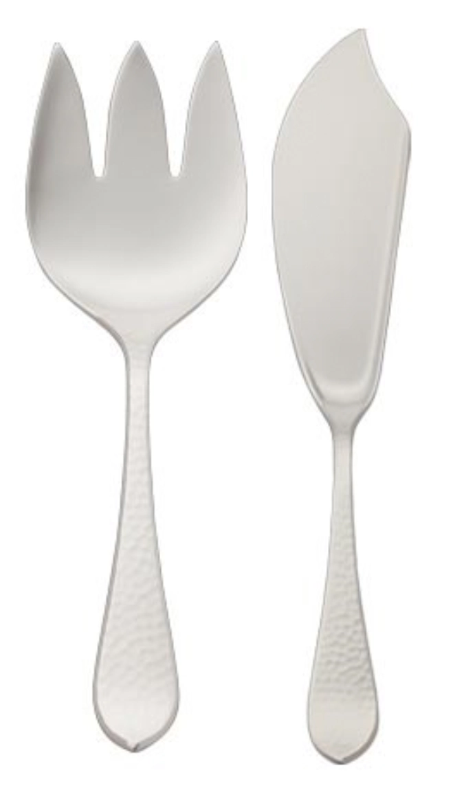 Martelé 925 Couverts de présentation du poisson