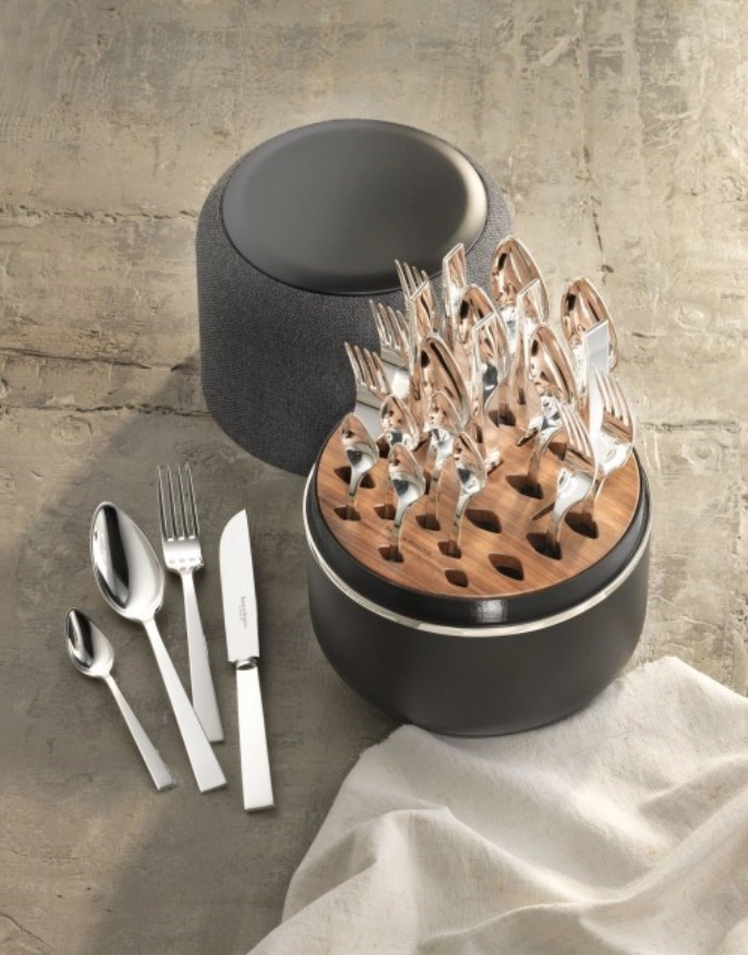 The Box couleur tissu gris (vide) 20.4x20.4x30cm