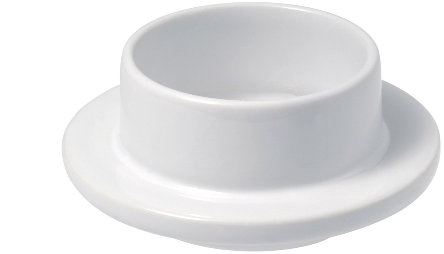 Beurrier, ø 9 cm, blanc