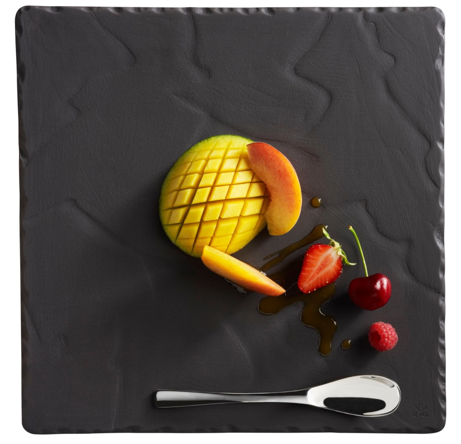 Teller quadratisch schiefer-optik