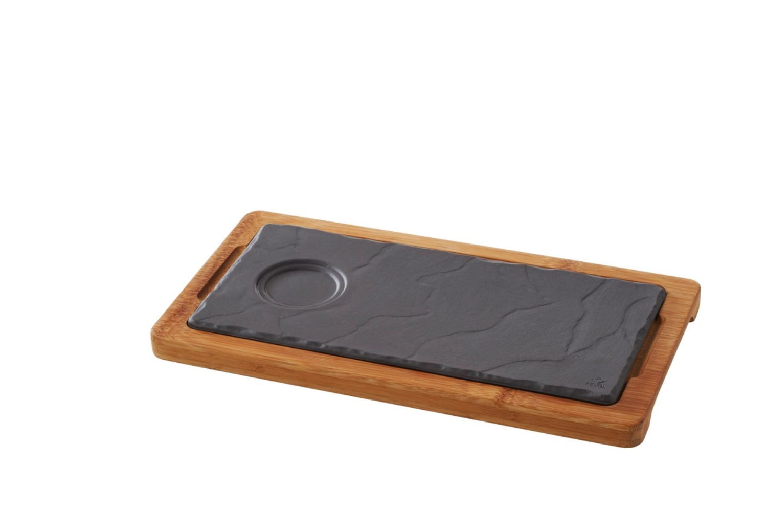 Bambus Tablett für Teller 25x12cm