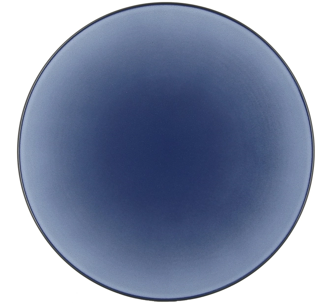 Equinoxe assiette plate, ø 28 cm, h : 3.3 cm, bleu