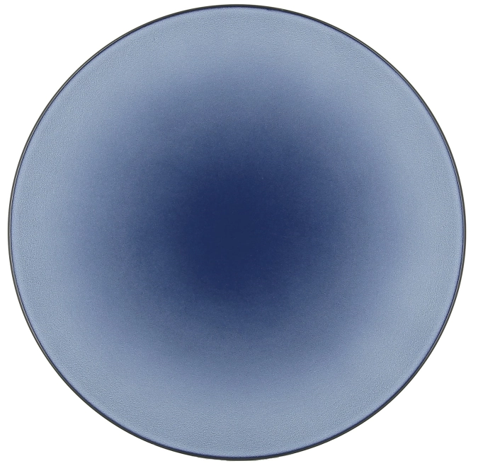 Assiette de présentation equinoxe, ø31.5cm, h3.5 cm, bleu