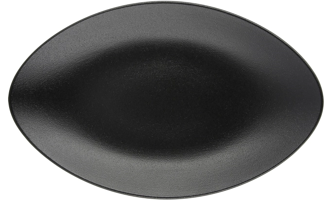 Equinoxe assiette de service ovale, 35x22x4 cm, noir