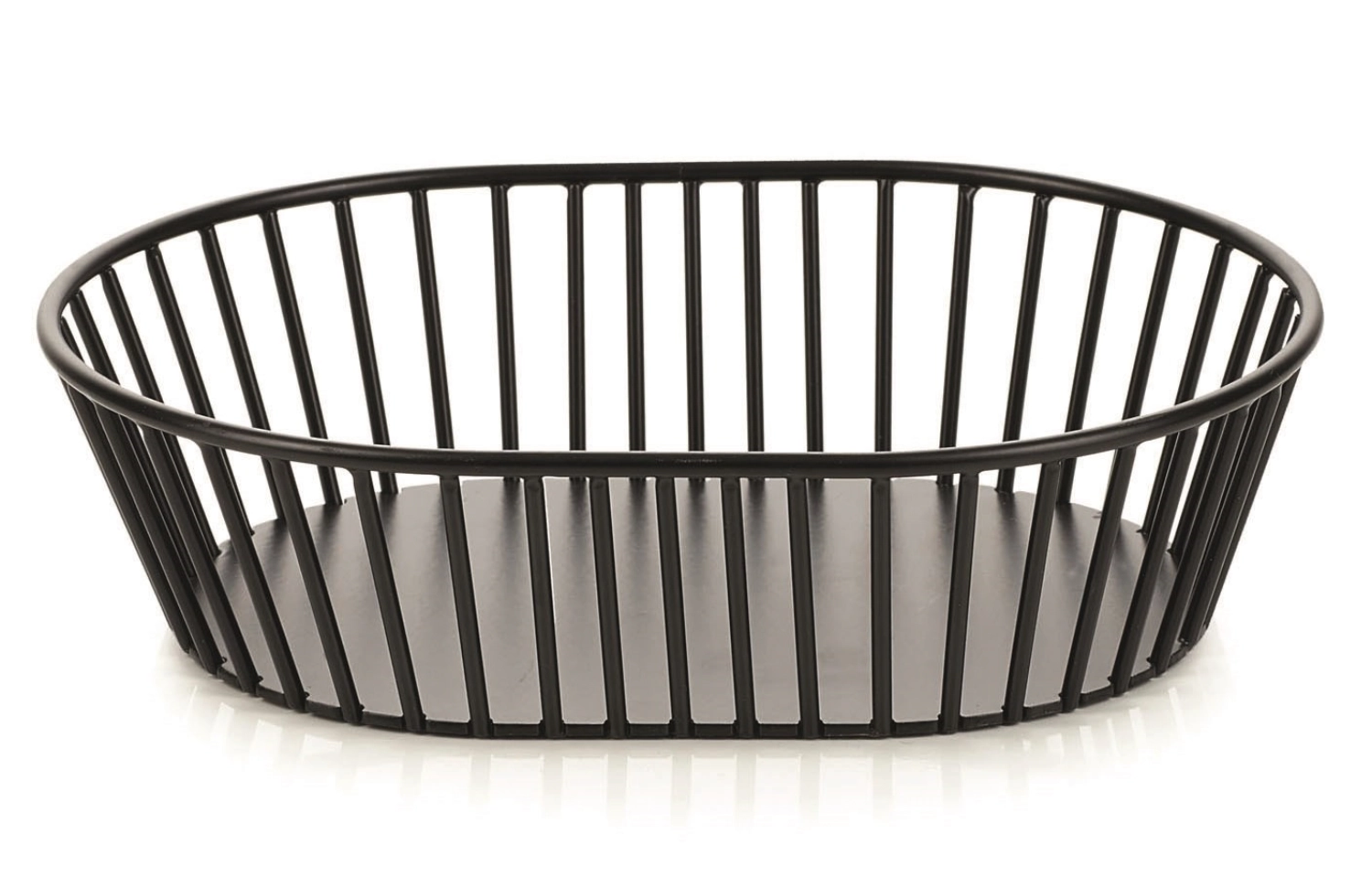 Korb oval tief schwarz