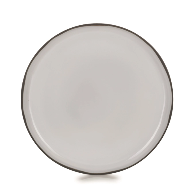 Caractère assiette plate, ø28cm, blanc