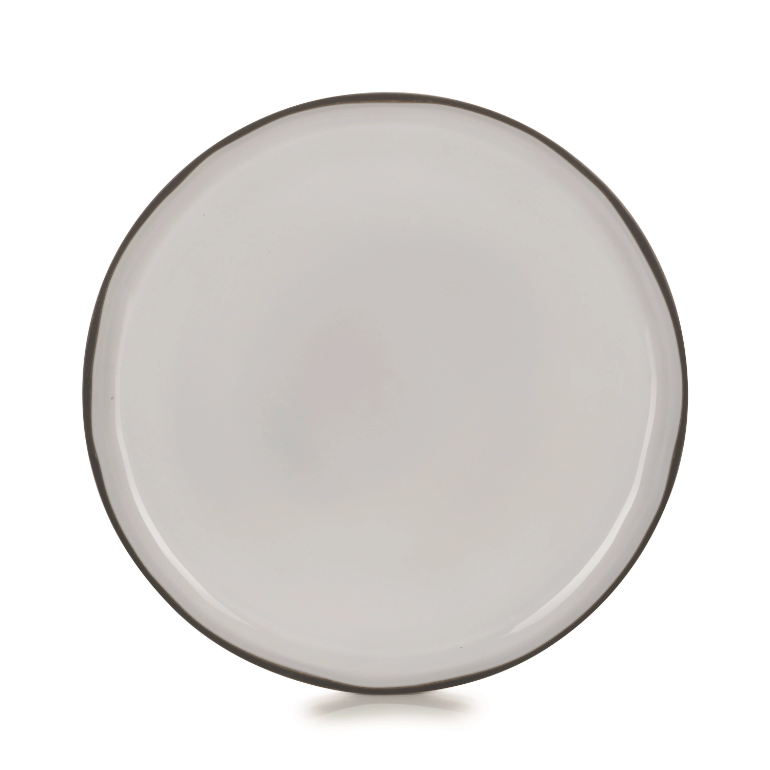 Caractère assiette plate, ø30cm, kumu. blanc