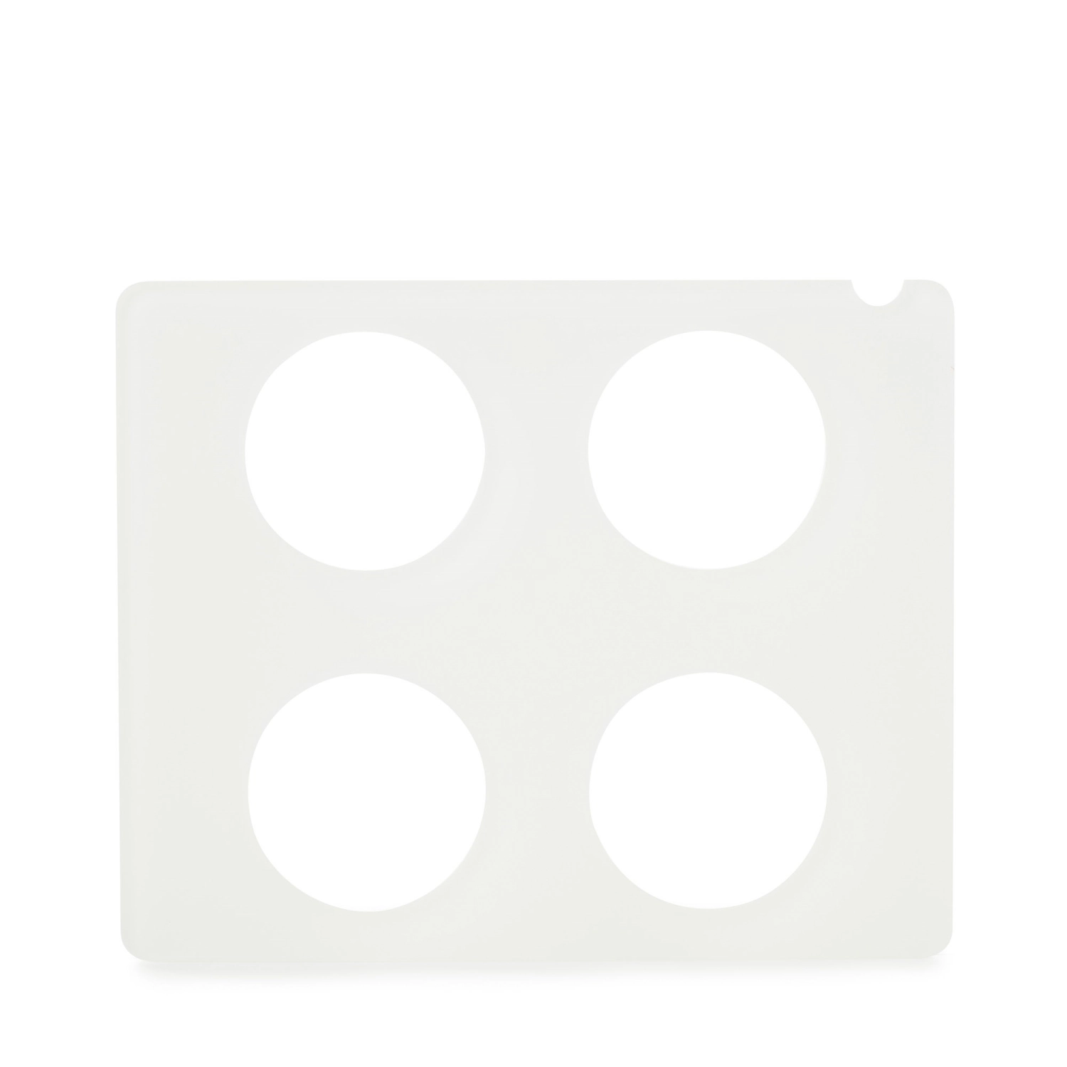 En scene plaque gn 1/2 pour 4 carafes/bout. nacryl blanc