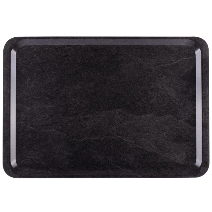 Tablett Euronorm Dark Marble 53x37cm