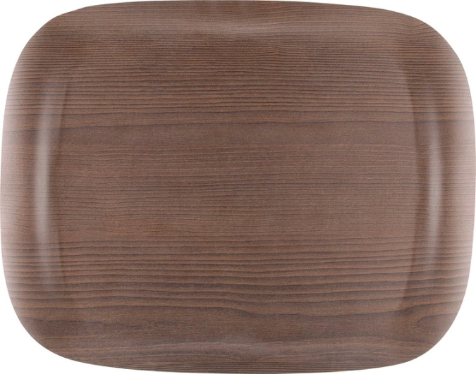 Tablett Earth Wave Warm Wood 43x33cm