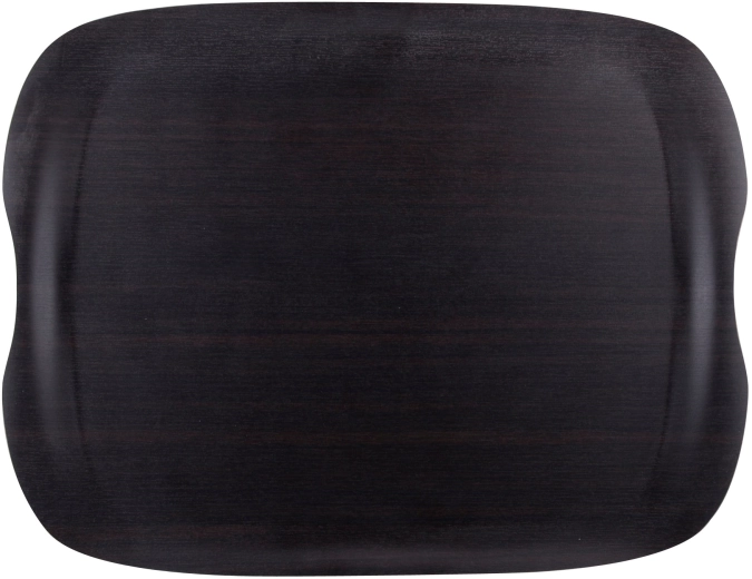 Tablett Earth Wave Dark Wood 43x23cm