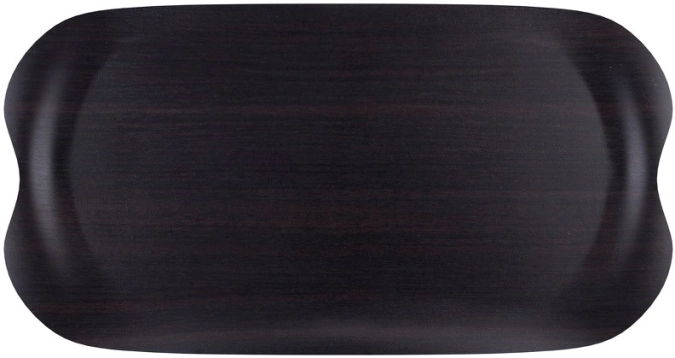 Tablett Earth Wave Dark Wood 42x22cm