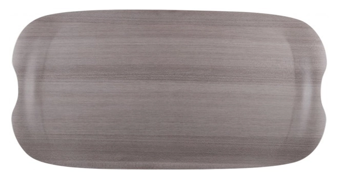 Tablett Earth Wave Grey Wood 42x22cm
