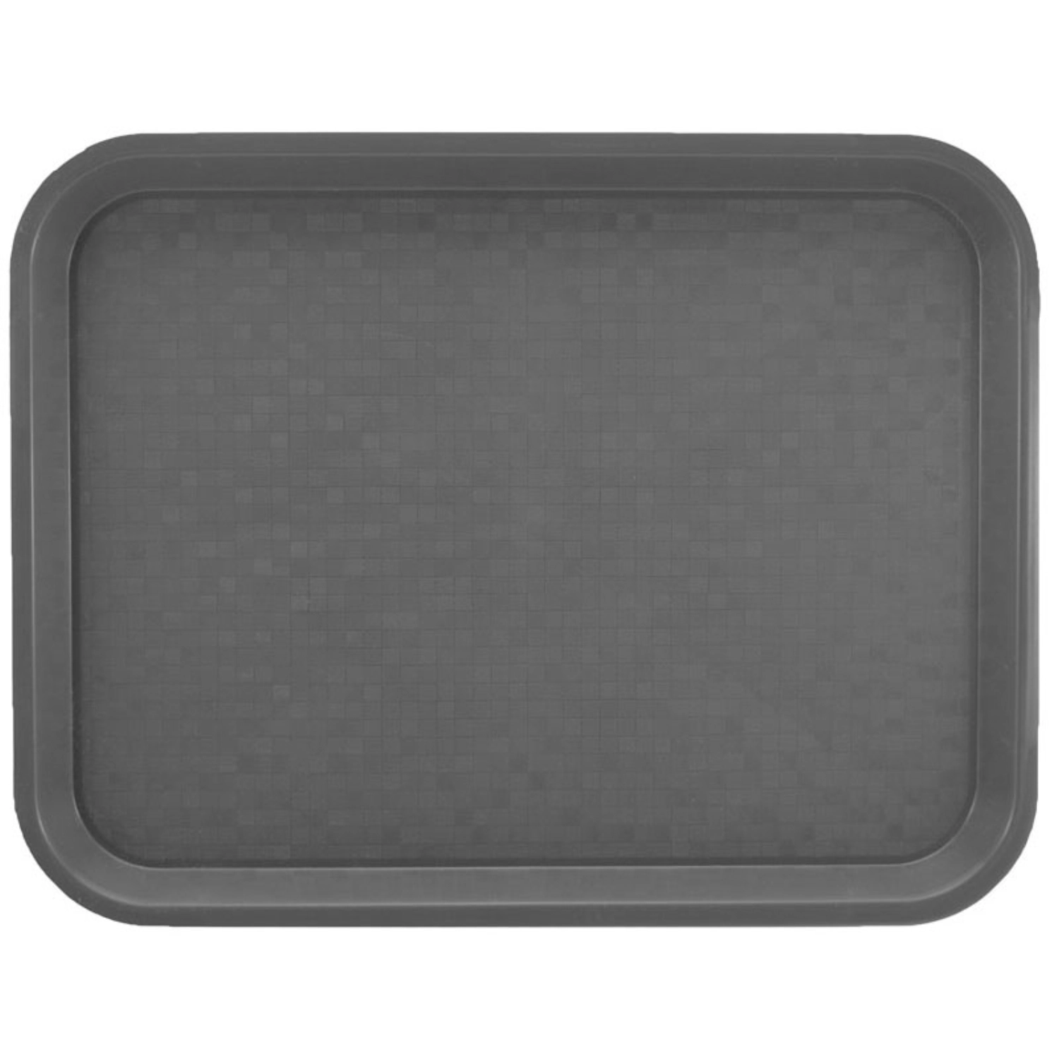 Plateau polyprop gris foncé 34,5x26cm