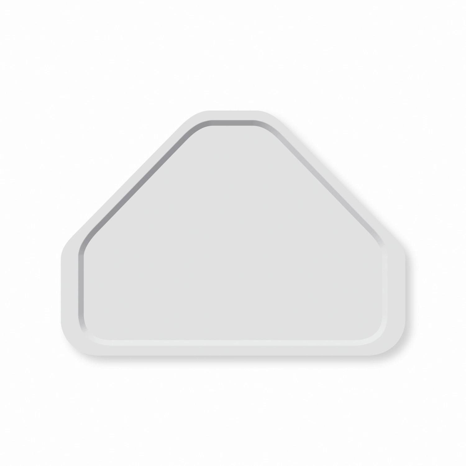 Plateau Trapèze Polyclassic Lumière Gris 48x34cm