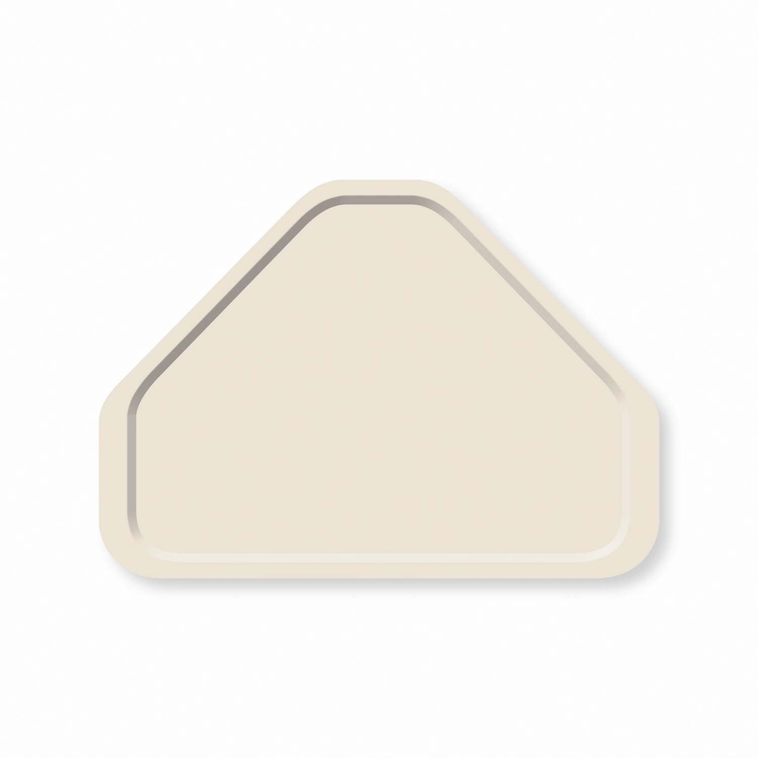 Tablett Trapeze Polyclassic Perlweiss 48x34cm