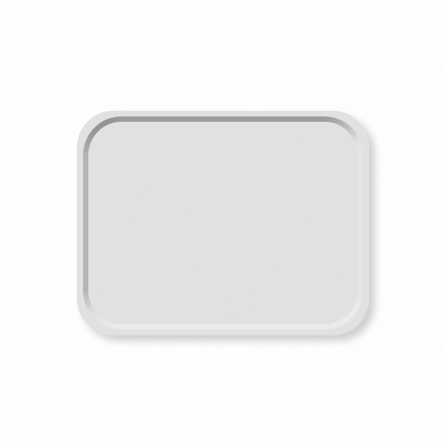 Tablett Scandia Polyclassic Licht Grau 43x33cm