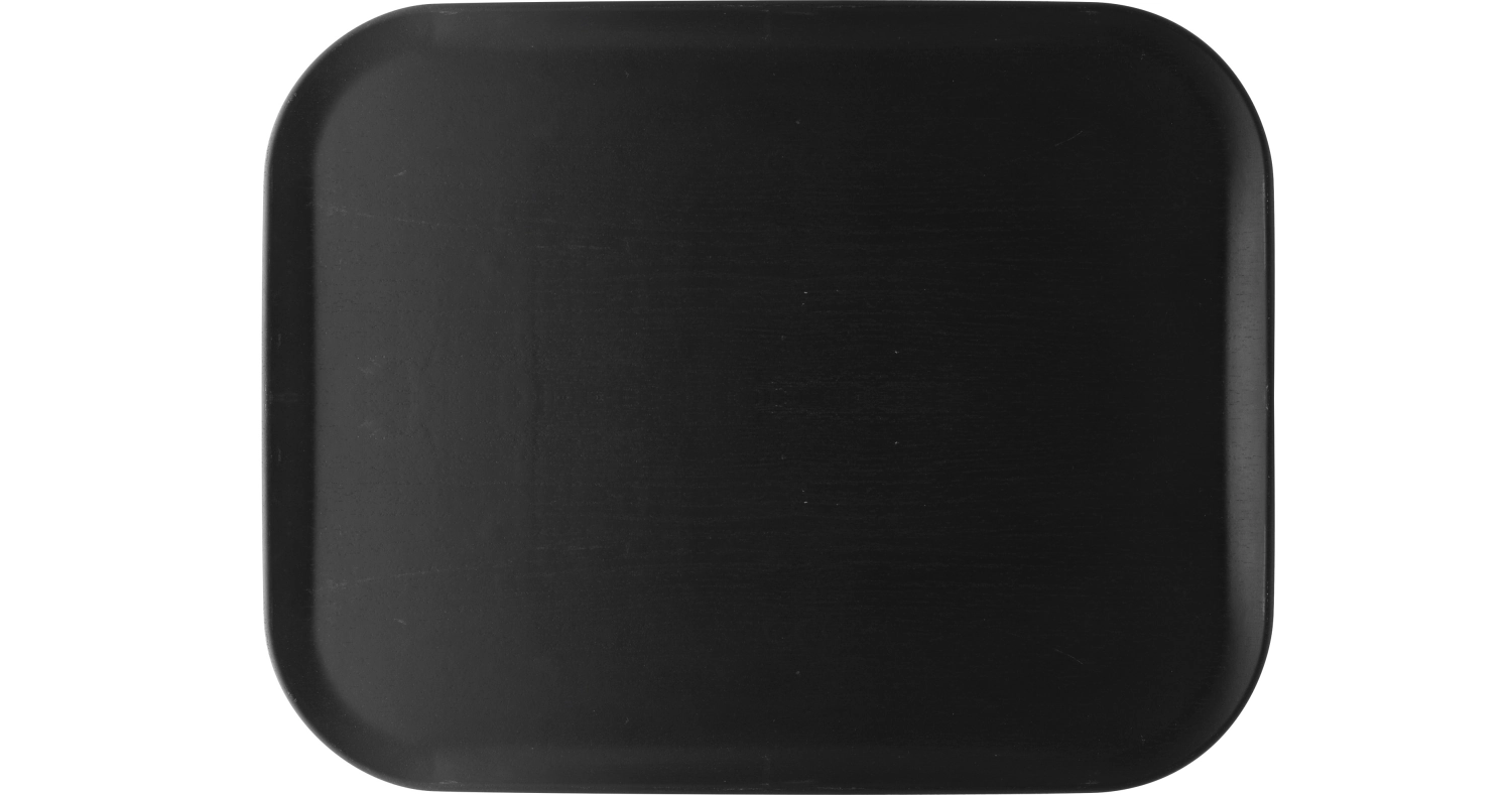 Tablett Rocca Grain schwarz 46x36cm